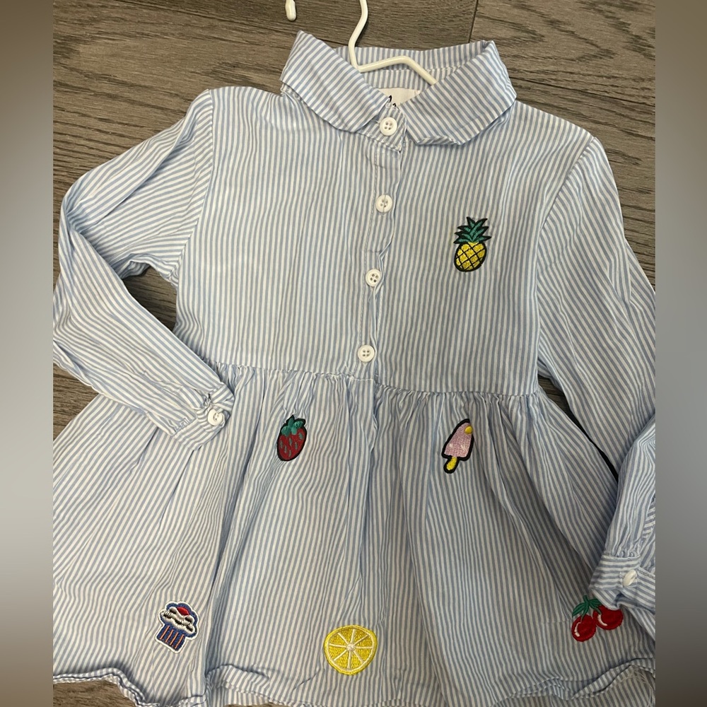 Lola And The Boys Button Down Shirt Dress